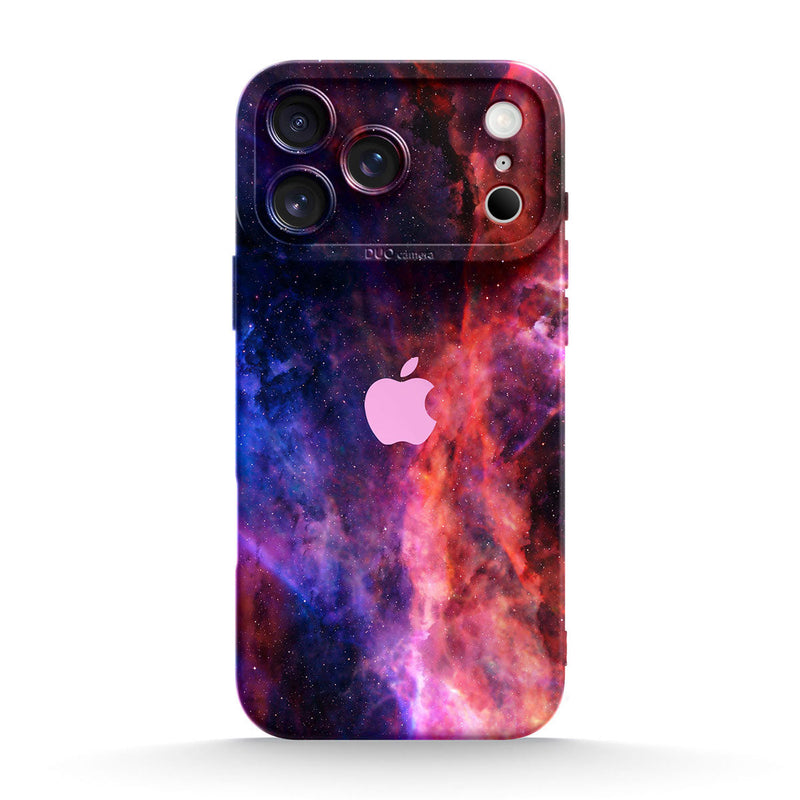 Blue Red Nebula - iPhone Silicone Case