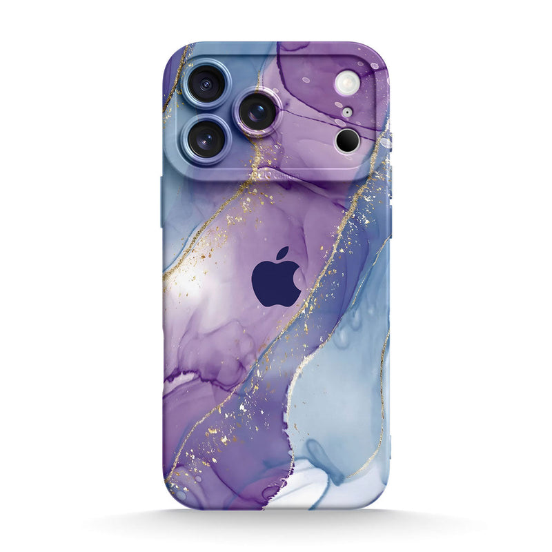 Purple Blue Gilt - iPhone Silicone Case