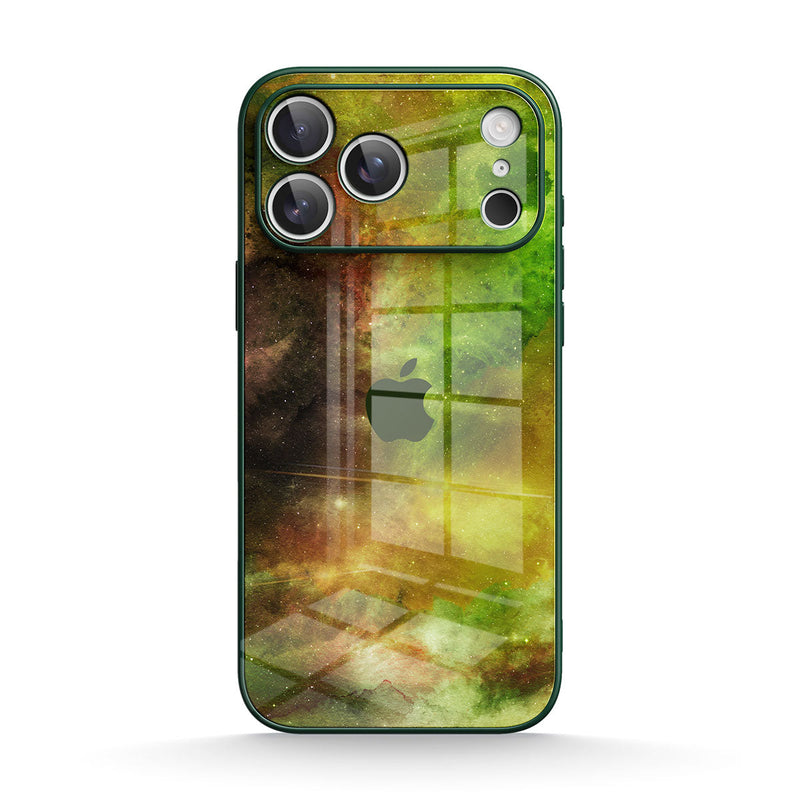 Yellow-Green Nebula - iPhone Glass Case