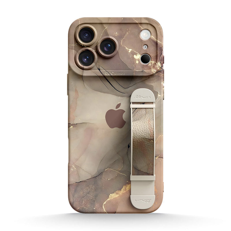 Elegant Brown - iPhone Wrist Strap Case