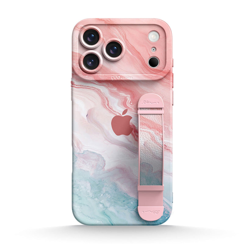 Peach Pink Jade - iPhone Wrist Strap Case