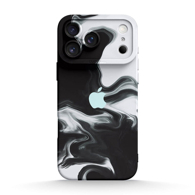 Black White - iPhone Silicone Case
