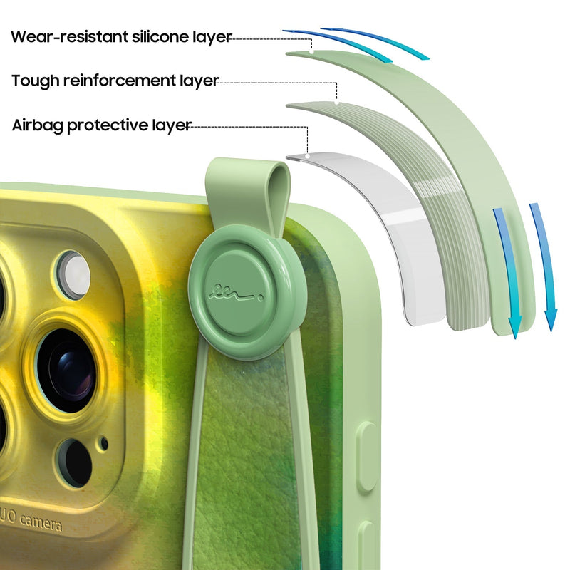 Lemony Freshness - iPhone Wrist Strap Case