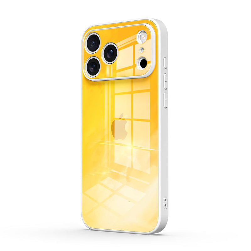 Bright Yellow - iPhone Glass Case