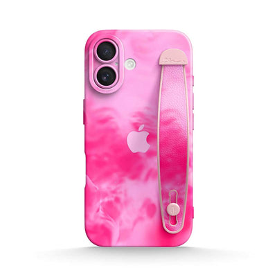 Pink Lava - iPhone Wrist Strap Case