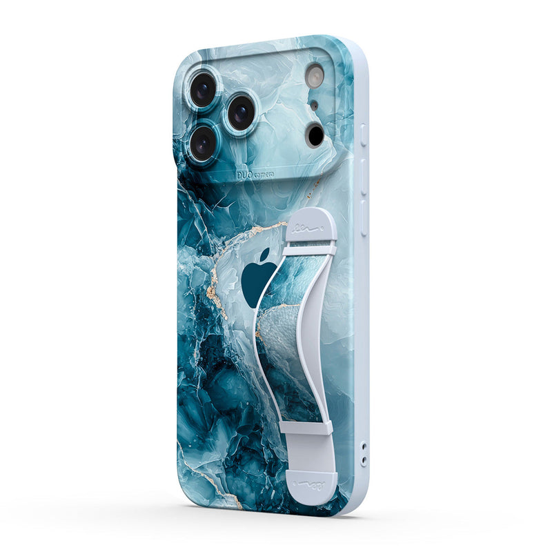 Ice Reef Blue - iPhone Wrist Strap Case