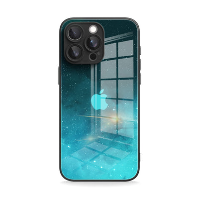Fluorescent Star Blue - iPhone Glass Case