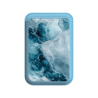 Ice Reef Blue - iPhone Leather Wallet