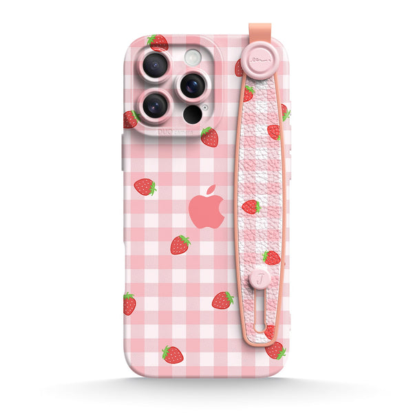 Sweet Strawberry - iPhone Wrist Strap Case