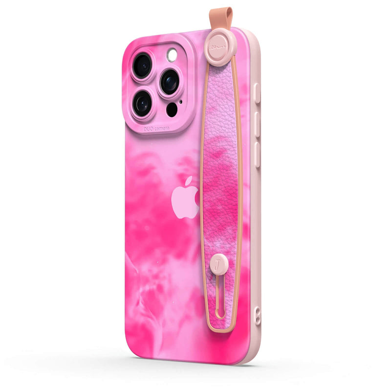 Pink Lava - iPhone Wrist Strap Case