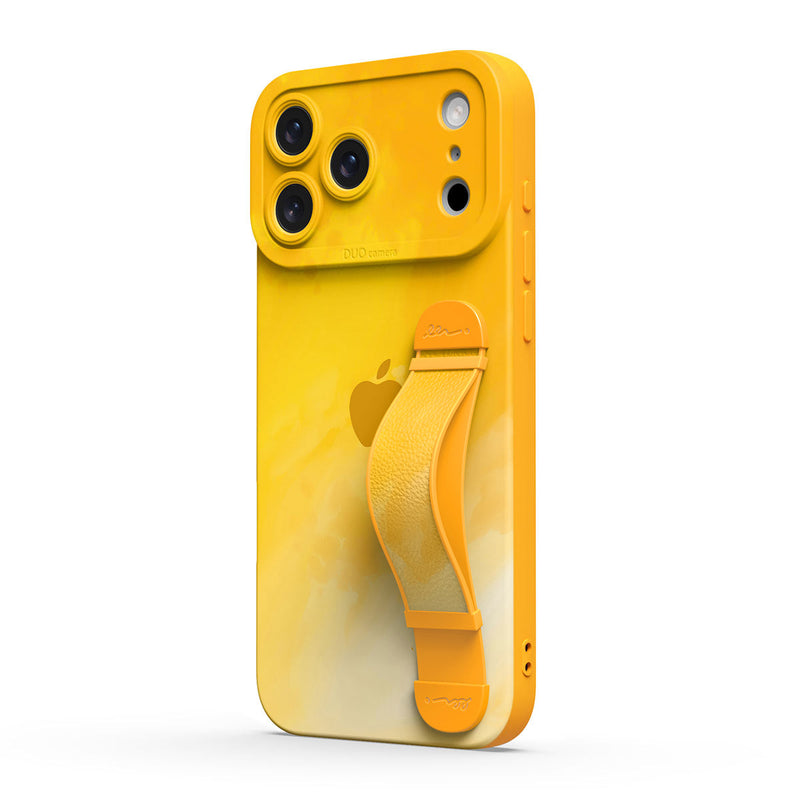 Bright Yellow - iPhone Wrist Strap Case