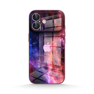 Blue Red Nebula - iPhone Glass Case