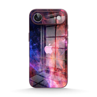 Blue Red Nebula - iPhone Glass Case
