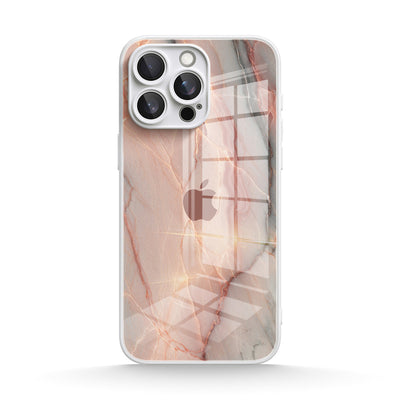 Elegant Rose Gold - iPhone Glass Case