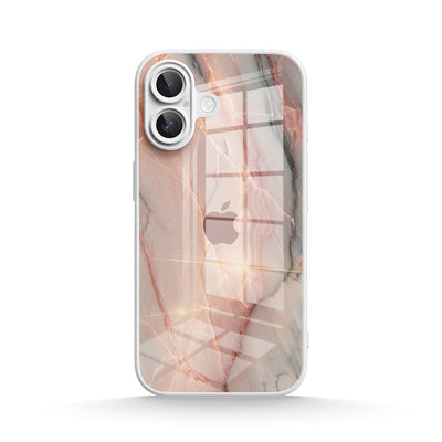 Elegant Rose Gold - iPhone Glass Case