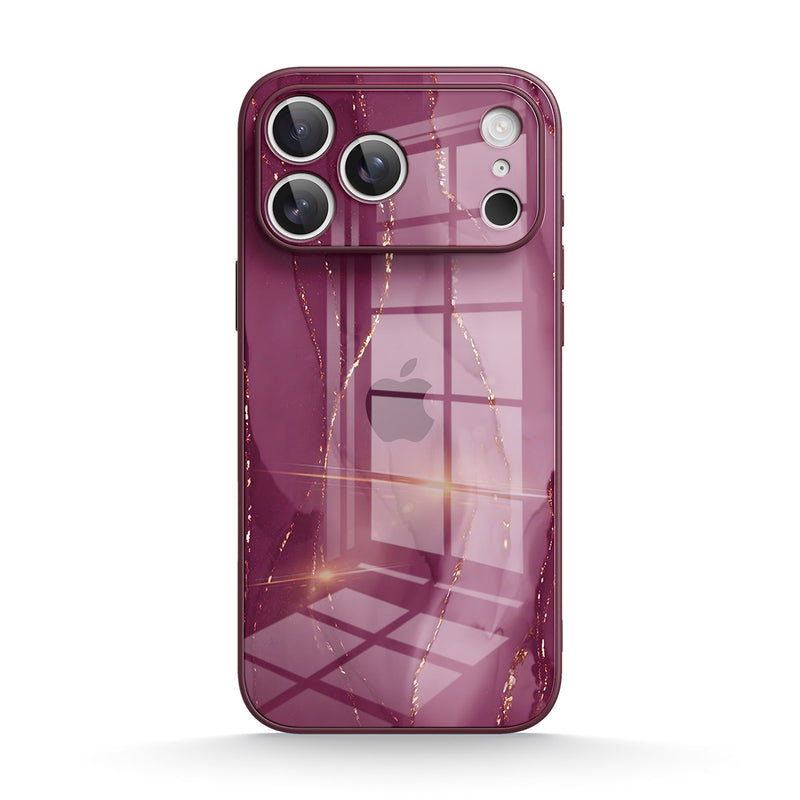 Gilt Plum Red - iPhone Glass Case