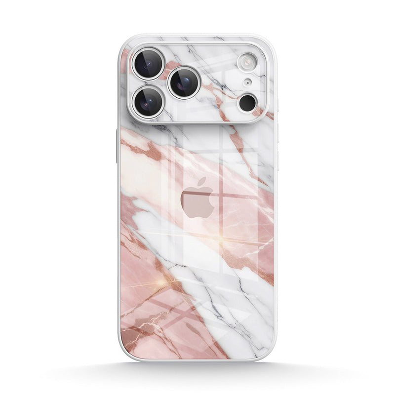 Pink White Jade - iPhone Glass Case