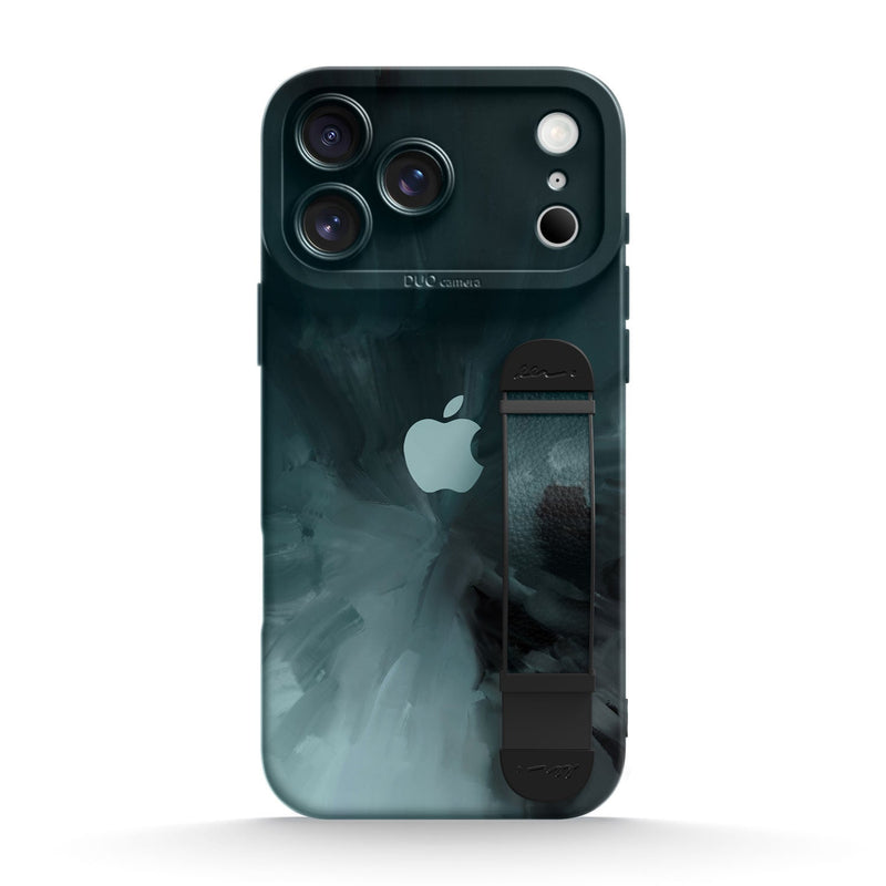 Black Gray - iPhone Wrist Strap Case