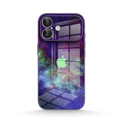 Psychedelic Purple World - iPhone Glass Case