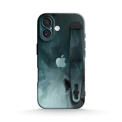 Black Gray - iPhone Wrist Strap Case