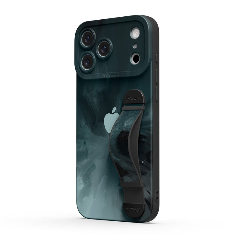 Black Gray - iPhone Wrist Strap Case