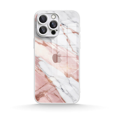 Pink White Jade - iPhone Glass Case