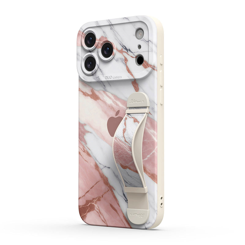 Pink White Jade - iPhone Wrist Strap Case