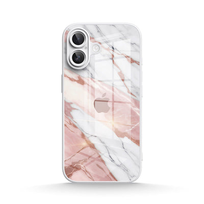 Pink White Jade - iPhone Glass Case
