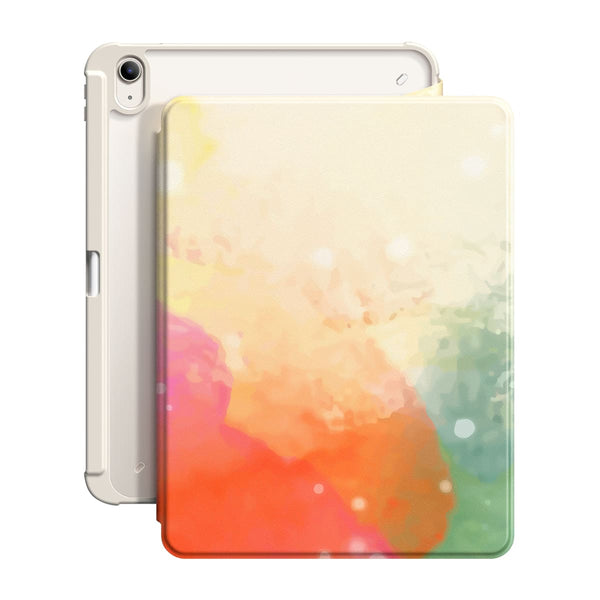 Sputter Green Orange Powder - iPad Snap 360° Stand Impact Resistant Case