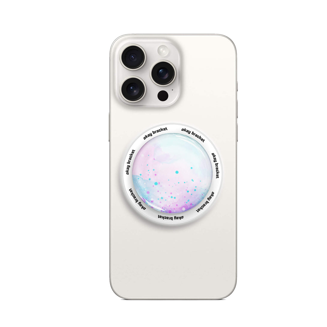 Watercolor Pink Blue - AirBag Grip For MagSafe