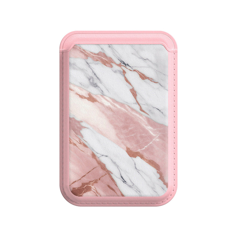 Pink White Jade - iPhone Leather Wallet