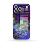 Psychedelic Purple World - iPhone Glass Case