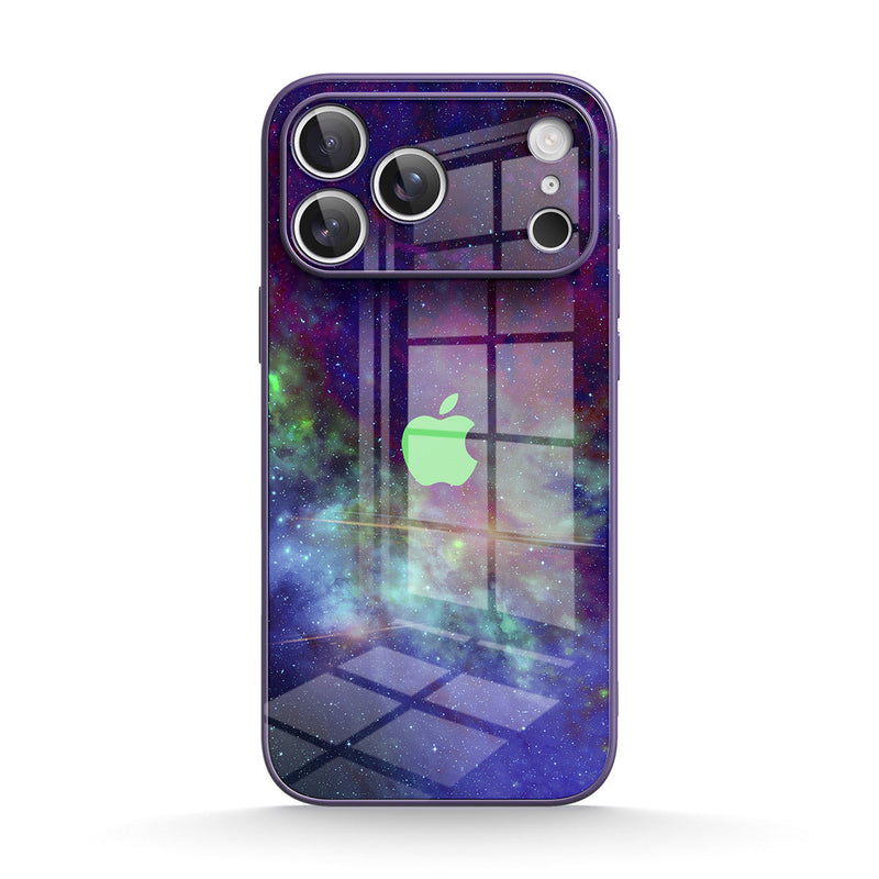 Psychedelic Purple World - iPhone Glass Case