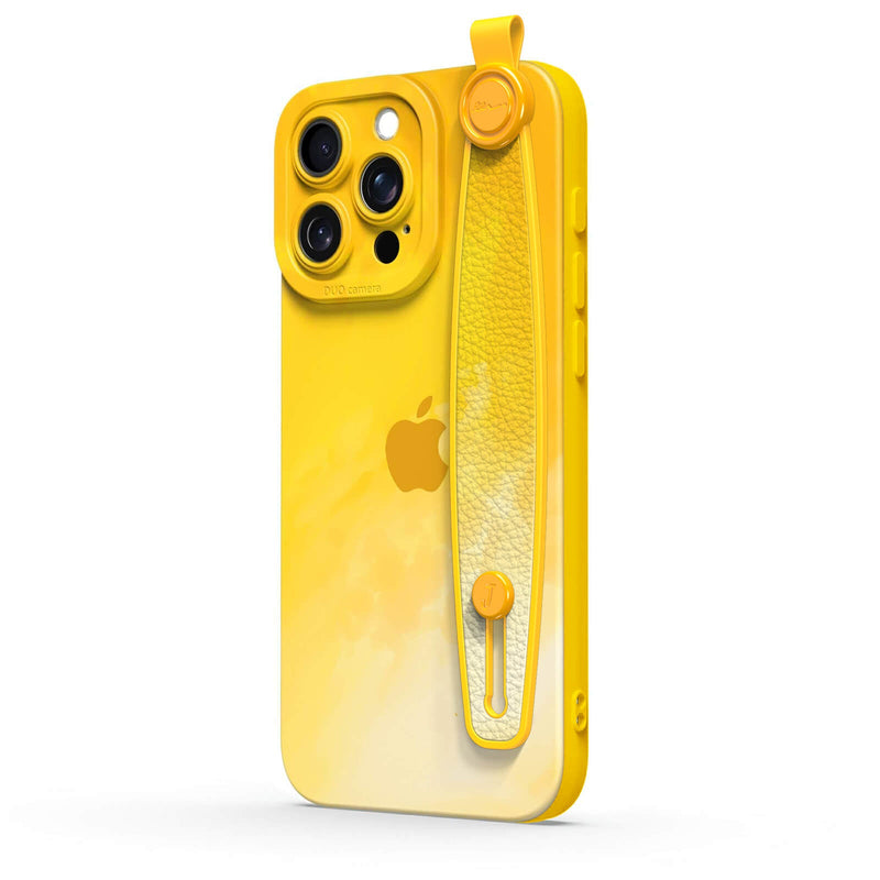 Bright Yellow - iPhone Wrist Strap Case