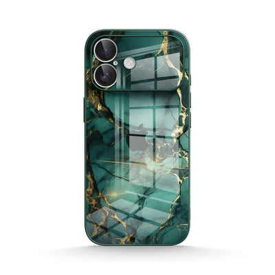 Broken Agate Green - iPhone Glass Case