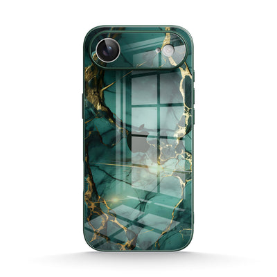 Broken Agate Green - iPhone Glass Case