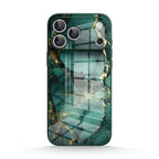 Broken Agate Green - iPhone Glass Case