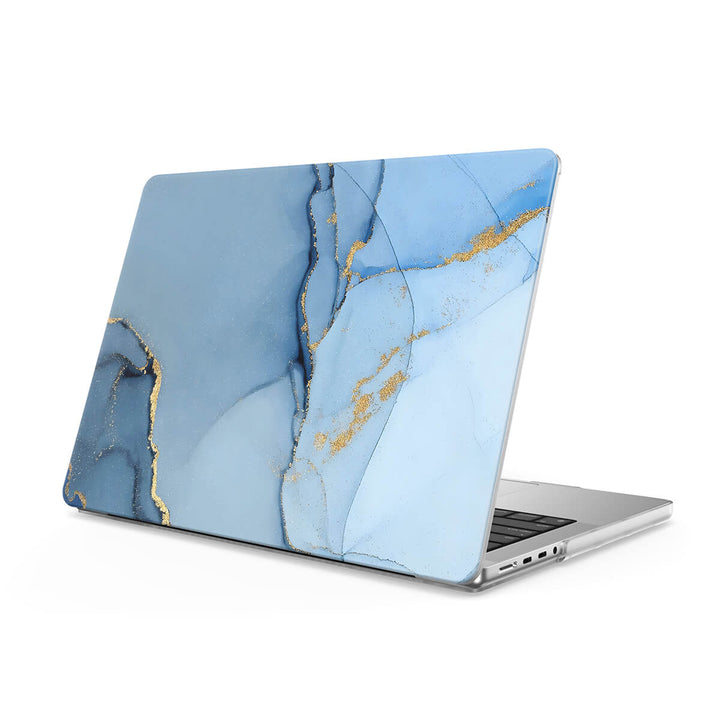 Gold Crack Blue - Macbook Case