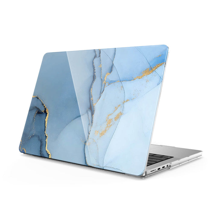 Gold Crack Blue - Macbook Case