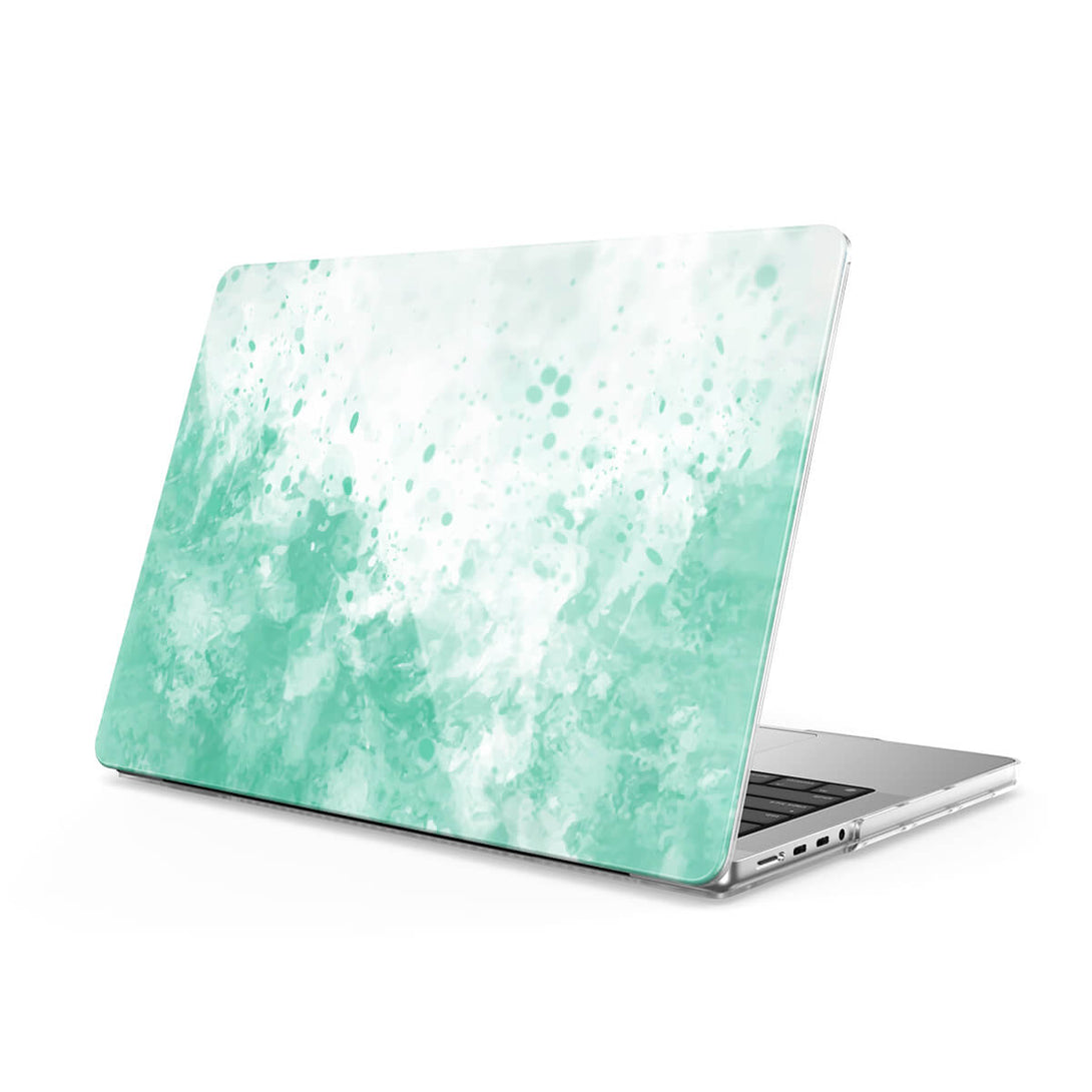 Splash Groen - Macbook Hoesje