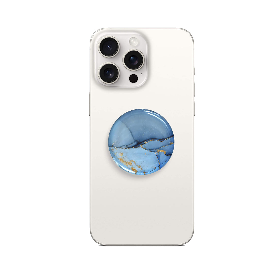 Gold Crack Blue - Agarre de bolsa de aire para MagSafe