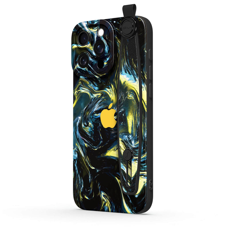 Dark Gold Matter - iPhone Wrist Strap Case