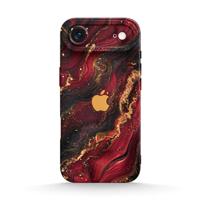 Dark Red Gilt - iPhone Silicone Case