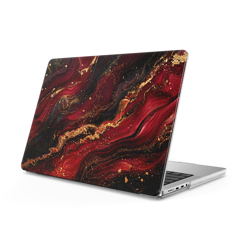 Dark Red Gilt - Macbook Case