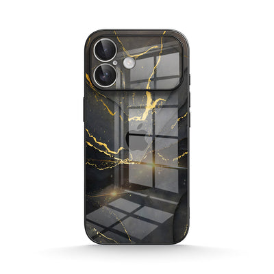 Black Gold Sand - iPhone Glass Case