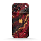 Dark Red Gilt - iPhone Silicone Case