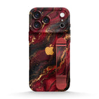 Dark Red Gilt - iPhone Wrist Strap Case