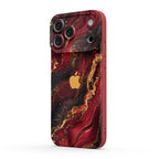 Dark Red Gilt - iPhone Silicone Case
