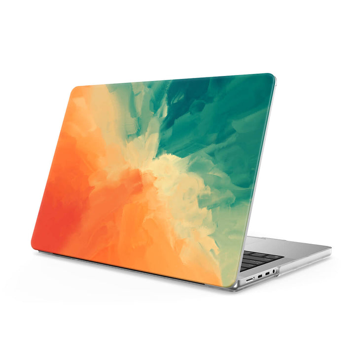 Orange Green - Macbook Case