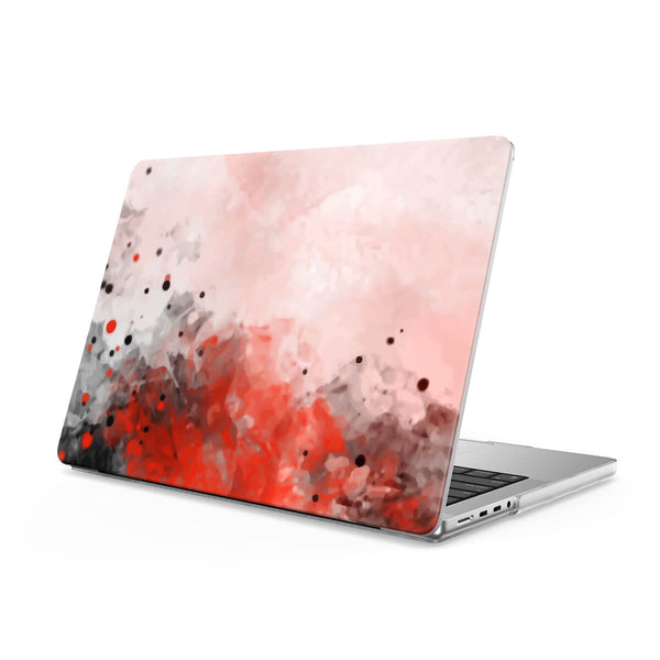Splash Ink Red - Macbook Case